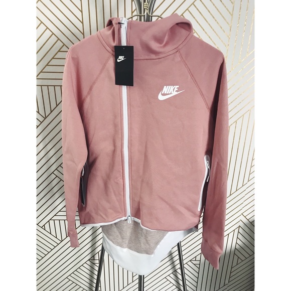 nike rust pink hoodie